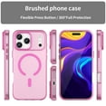 thumbnail image 5 of Allytechgroup Protective Case Cover for Apple iPhone 16 Plus, PC+TPU Anti-Scratch Shock-Absorbent Anti-Fingerprint Non-Slip Support Wireless Charging Matte Shockproof Magnetic Back Cover, Rose, 5 of 9