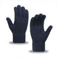 thumbnail image 1 of Roncen Unisex Winter Gloves, Soft Warm Fleece Lined with Knit Cuff for Texting & Outdoor Activities, 1 of 4