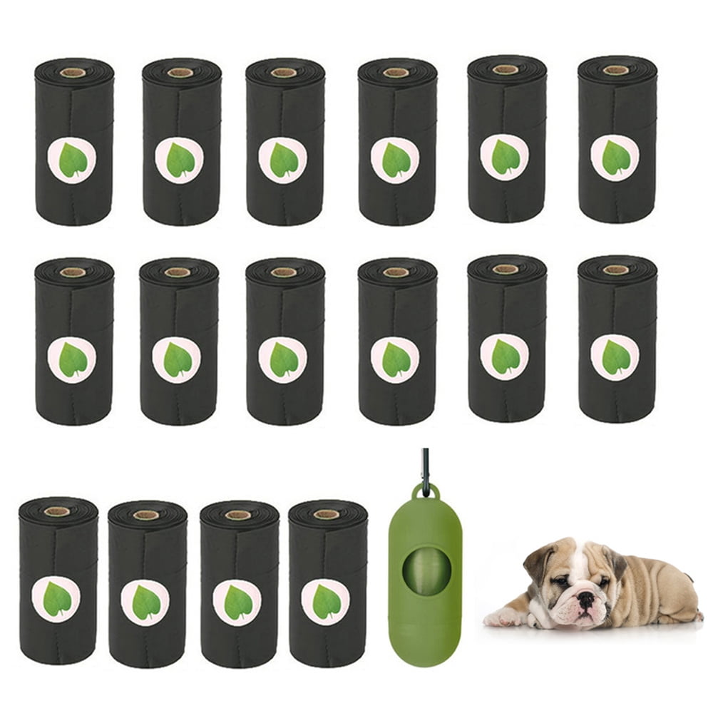 Pet Dog Poop Bag Rolls with Dispenser Dog Waste Bags LeakProof