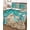 Blue, variant on Twin Quilt Bedding Set, Ocean Red Octopus Reversible Summer Quilt 3 Pieces, Coastal Anchor Sea Boat Retro World Map Lightweight Bedspreads Coverlets with 2 Pillow Shams for All Seasons