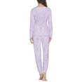 thumbnail image 3 of FKELYI Aesthetic Long Sleeve Pajamas 2 PCS Flower Rabbit Durable Sleepwear for Women Pajama Set Happy Easter Elastic Hoilday Long Sleeve Women Pjs Size 5XL, 3 of 4