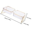 thumbnail image 2 of STRANDCHIC 1 Ensemble de Vaisselle Surélevée pour Chat Double Bol Bord Incliné 30.5x14.4cm, 2 of 8