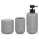 thumbnail image 1 of Accesorios para tocador de baño y encimera, diseño mDesign, resina estriada, 1 of 9