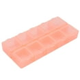thumbnail image 2 of Bead Containers 10 Compartments Durable Wear Resistant Portable Transparent Multifunctional Plastic Jewelry OrganizerOrange, 2 of 14