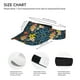 thumbnail image 3 of Fotbe Blue Floral Visera Deportiva con Diseño, Gorra Abierta Ajustable de Algodón para Mujer y Hombre, 3 of 7
