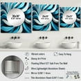 thumbnail image 4 of Designart "Focused Blue Op Art A Visual Journey VII" Modern Square Mirror For Wall Decor - Large Blue Square Printed Wall Mirror Art - Square Transitional Mirror - Wall Mounted Square Large Mirror, 4 of 5