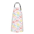 thumbnail image 2 of Lsque Retro Floral Waterproof Apron Chef Aprons for Men Heavy Duty Chemical Work Apron Extra Long Grilling Aprons with Adjustable Bib Apron, 2 of 9