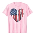 thumbnail image 4 of TOWED22 4th of July Shirts Women USA Patriotic T-Shirt American Flag Tee Tops(Pink,XXL), 4 of 6