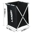 thumbnail image 2 of Laundry Basket Laundry Hamper Dirty Clothes Hamper Large Laundry Storage Hamper for Home 15''X15''X22" Folding, 2 of 19