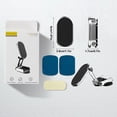 thumbnail image 3 of TopLLC Foldable Magnetic Car Phone Mount Traceless Glue Fixed Base Universal Dashboard Windshield With 2 Strong Magnets Block For Phone on Clearance, 3 of 9