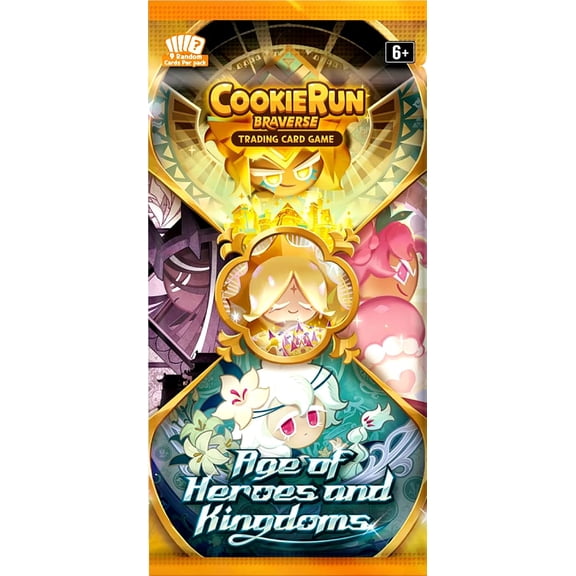 CookieRun Braverse Trading Card Game Age of Heroes & Kingdoms Booster Pack [9 Cards]