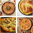 thumbnail image 4 of 1Pcs 24.5cm Round Pizza Molds Large Non-Stick Perforated Pizza Plate Oven Professional Baking Rack, 4 of 5