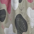 thumbnail image 4 of Designart 'Folk Flowers Retro Pattern' Mid-Century Modern Curtain Panel, 4 of 5