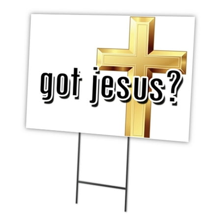 CHRIST IS RISEN CELEBRATE EASTER 12"x16" Yard Sign & Stake outdoor plastic