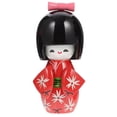 thumbnail image 1 of GOOHOCHY Muñeca de kimono japonesa de madera, figurita de muñeca de kimono tradicional, decoración de mesa, 1 of 8