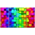 thumbnail image 3 of Impression sur toile « arc-en-ciel de boîtes colorées » Design Art, 3 of 3