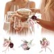 thumbnail image 1 of Ramillete de Muñeca de Rosas, Elegante Diseño de Flores Artificiales, Exquisitos Detalles de Encaje y Cinta, Accesorio de Boda, Multiusos, Fiesta Nupcial, 1 Juego de Ramilletes, 1 of 3