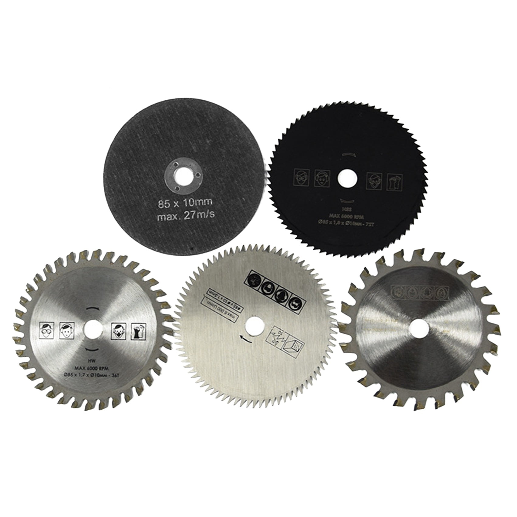 5Piece Set of Carbide Cutting Blade Small Circular Saw Blade 85mm