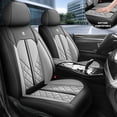 thumbnail image 2 of 2021 Car Seat Cover for Hyundai Kona , Black and Gray Car Seat Covers, PU Leather 5 Seats Full Set Waterproof & Wear-Resistant Beautify Car Interior, Airbag-Compatible, 2 of 9