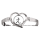 thumbnail image 1 of Carácter katakana japonés e Pulsera pulsera de joyería en forma de corazón Unbranded M, 1 of 3