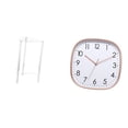 thumbnail image 1 of Mesita de noche,Mesa auxiliar de acrílico transparente,mesa auxiliar transparente de 2 niveles,Mesa pequeña de acrílico,mesita de noche pequeña,compacta,Reloj de pared,Reloj de pared, 1 of 8