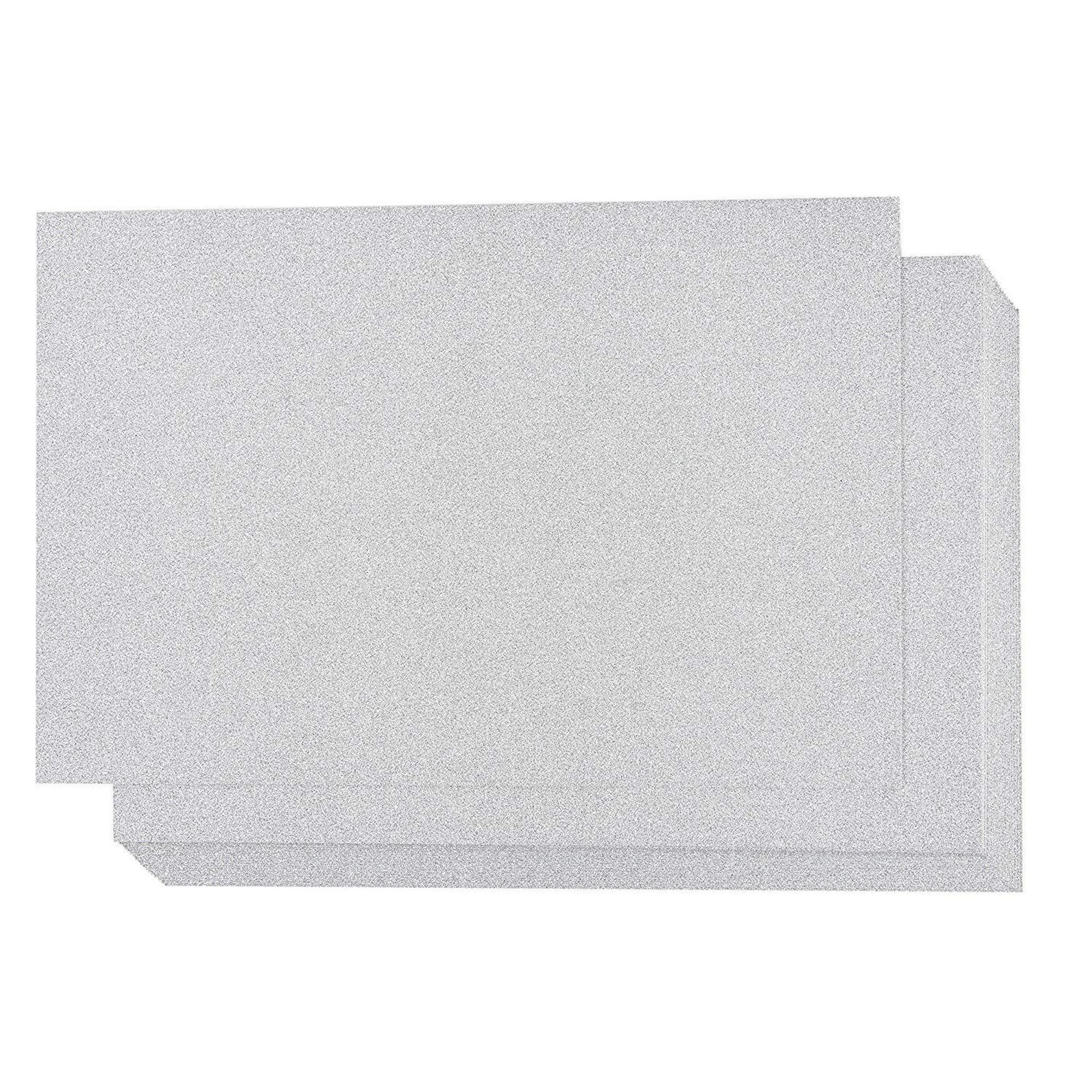 Glitter Cardstock Paper 24Pack Silver Glitter Paper for DIY Craft