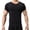 Black, variant on Men's Exotic Apparel Ultrathin Ice Silk Tee for Summer Shaping Wear Top Lightweight Breathable Casual Orthopedic-Grade Underlayer Black M