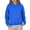 1#Blue, variant on Kiijoy Toddler Girls Cotton Hoodie Long Sleeve Solid Color Hooded Sweatshirt, Sizes 3-4