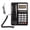 Black, variant on M Buder KXT8001CID Desktop Wired Corded Phone for Home Office Hotel, Fixed Telephone with LCD Display, Caller ID, Redial Flash Function, FSK DTMF Dual System Compatible, Battery-Free Design, Black