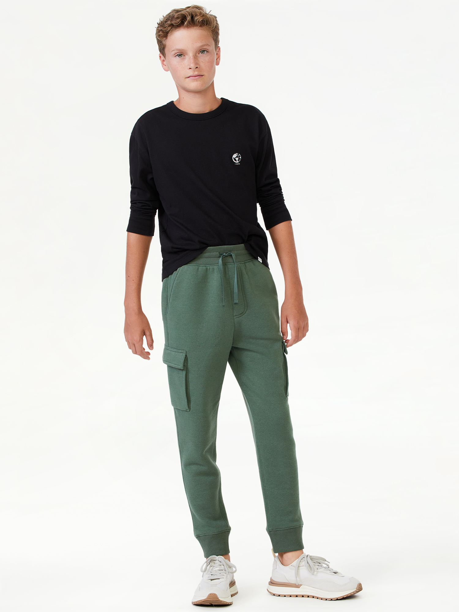 Free Assembly Boys Long Sleeve Graphic Tee, Sizes 4-18