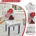 thumbnail image 5 of Valentines Chair Covers Set of 4 Spring Buffalo Plaid Love Hearts Stretch Parsons Chair Slipcovers for Valentines Dining Room Decor Chair Seat Protectors (Love,4PCS), 5 of 7