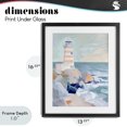 thumbnail image 4 of Stupell Industries Tropical Coastal Lighthouse in Pastels Black Framed Print Under Glass, 13 x 16, by Creative Studio, 4 of 8