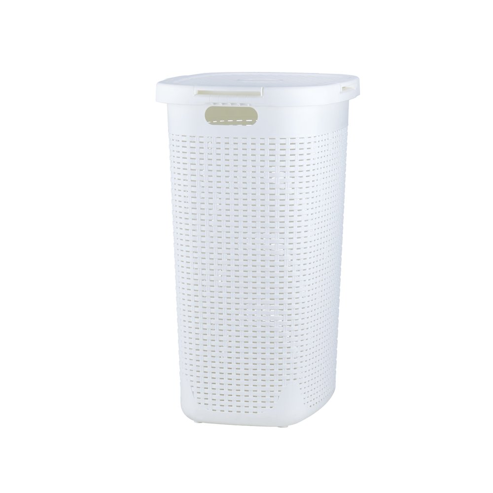 Laundry Basket, Laundry Hamper with Lid, Large 60liter Deluxe Wicker