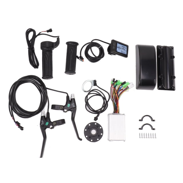 Kit de conversión de bicicleta eléctrica, kit de conversión de bicicleta eléctrica Kit de panel controlador de bicicleta eléctrica Controlador A de bicicleta Panel E Salida de alta intensidad