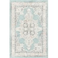 thumbnail image 6 of Unique Loom Parker Collection Area Rug - Merakli (4' x 6' Rectangle Aqua/Beige), 6 of 6