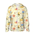 thumbnail image 1 of Balery Colorful Cartoon Snail Sudadera ligera de manga larga con capucha y protección solar UPF 50+ para hombre y mujer, ideal para pesca y running-Small, 1 of 7