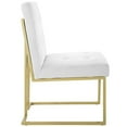 thumbnail image 2 of Modway Privy 18.5" Stainless Steel Polyester Dining Accent Chair in Gold/White, 2 of 7