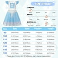 thumbnail image 7 of Benylion Toddler Alice Girls Princess Dresses Birthday Party Halloween Costume Dress Up Blue Cosplay Outfit with Bow Headband 7-8 Years, 7 of 7