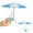 Blue, variant on Dopebox UV Sun Umbrella Super Slim Small Mini Sun Umbrellas Travel Size Umbrella Compact Portable Beach Umbrella, Lightweight Strong Uv Protection (Orange)