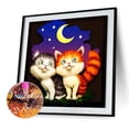 thumbnail image 1 of Cuadros Decorativos 5D DIY taladro cuadrado completo diamante pintura gato mosaico Likrtyny embutido en tela, 1 of 9