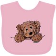 thumbnail image 3 of Inktastic Pocket Chocolate Doodle Boys or Girls Baby Bib, 3 of 4