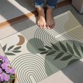 thumbnail image 4 of Bohemian Retro Floral Non-Slip Entryway Door Mat,Boho Indoor Decor Durable Low Plush Door Mat,Washable Welcome Rug for Patio Hallway Home Decor 20x32 Inches, 4 of 7