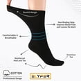 thumbnail image 2 of ELYFER Women's Premium Thin Cotton Dress Socks - 8 Pairs in Gift Box - Business or Casual Ultra Soft Lightweight Comfortable Breathable Seamless Toe Trouser Crew Socks for Women, 2 of 13