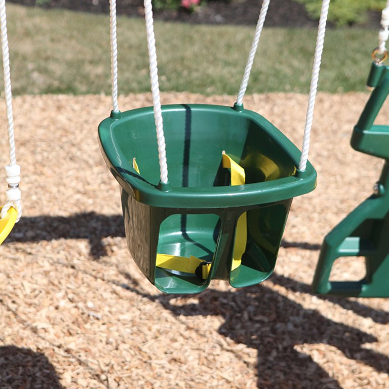 KidKraft Child Swing with Easy Release Buckle, Green