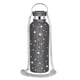 thumbnail image 1 of Billuyoard La botella de agua aislada mantiene las bebidas calientes o frías con una botella térmica de acero inoxidable con diamantes de Teteras negro, 1 of 6
