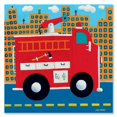 thumbnail image 1 of Arte mural Oopsy Daisy PE0682 Camión de bomberos lienzo 25 x 25 cm, 1 of 1