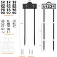 thumbnail image 4 of Aship Solar LED House Number Address Sign,Waterproof Light Up, Cold/Warm/Daylight White,Wall Mounted or in Ground for Yard,House Numbers for Outside, 4 of 10