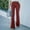Wine, variant on Babysbule Womens Jean Pants Women's Fashion Comfortable Solid Color Pocket Casual Flared Pants Trousers