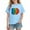 #0427-Blue, variant on Kids Back to School Graphic Print Casual Short Sleeve Cotton Tee Breathable Summer Top for Boys Girls School Activity