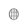 thumbnail image 4 of Metal windowpane mirror 28 inch in in x 28 inch in in Black, 4 of 7